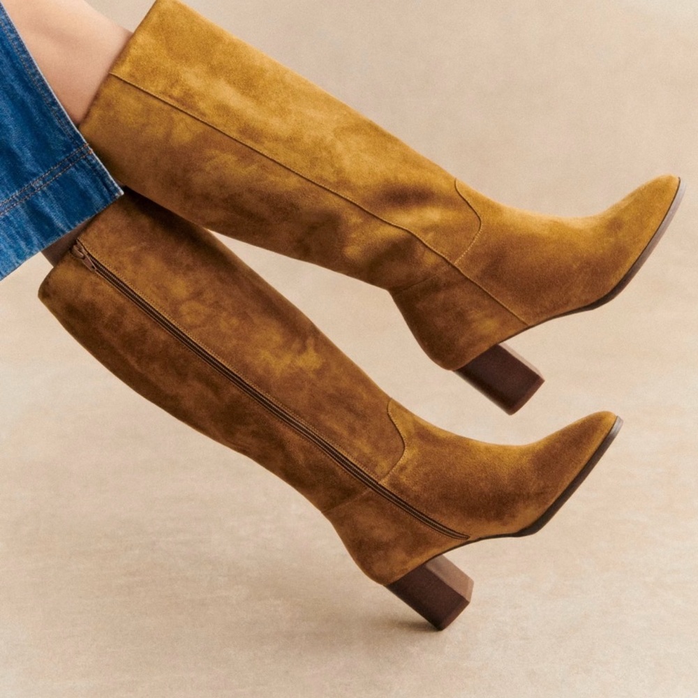 NEW IN BOX - Sezane Adele boots - tan - Size 9 or EU 40